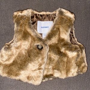 Old Navy Fur Baby Vest